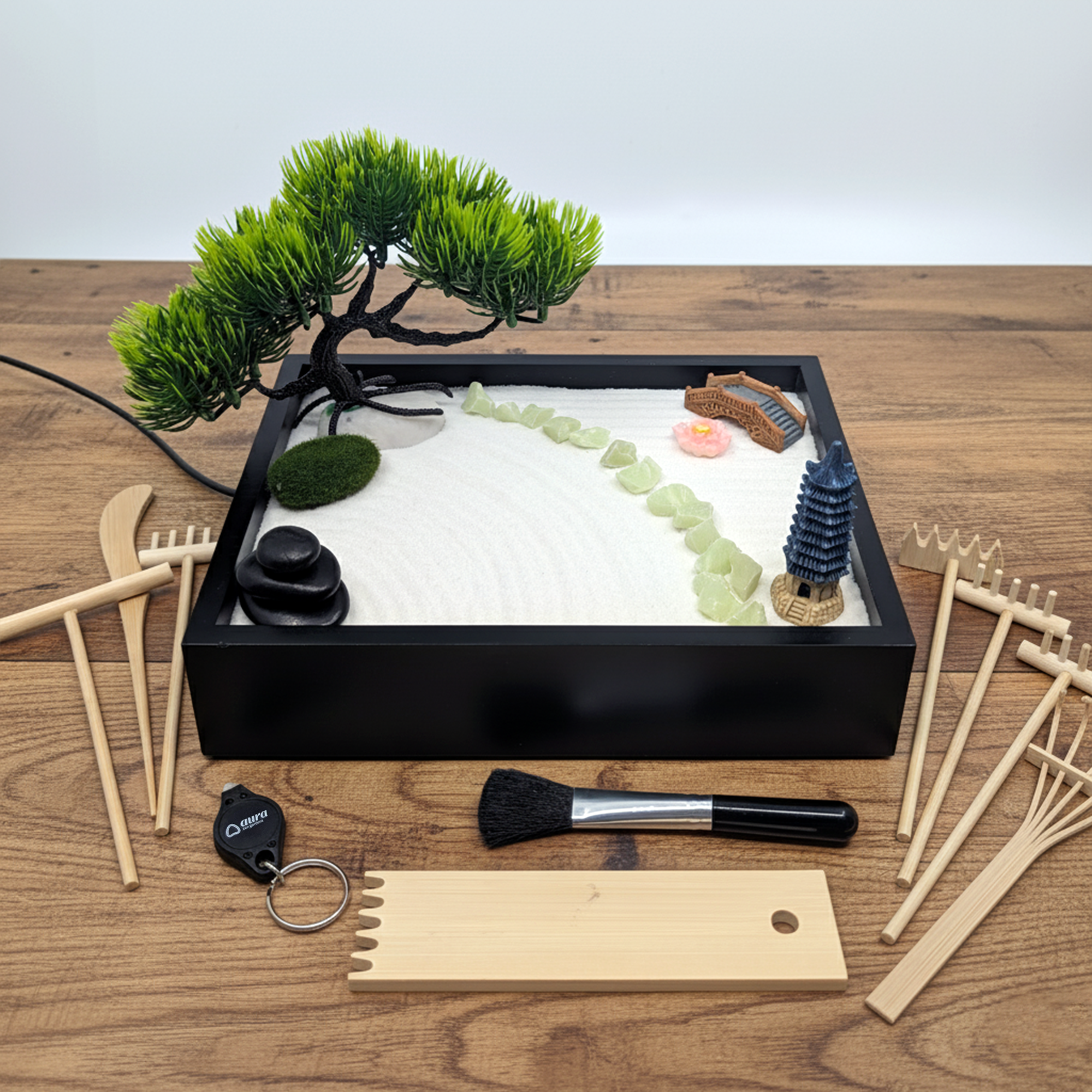 Sky Blue Aura Zen Garden