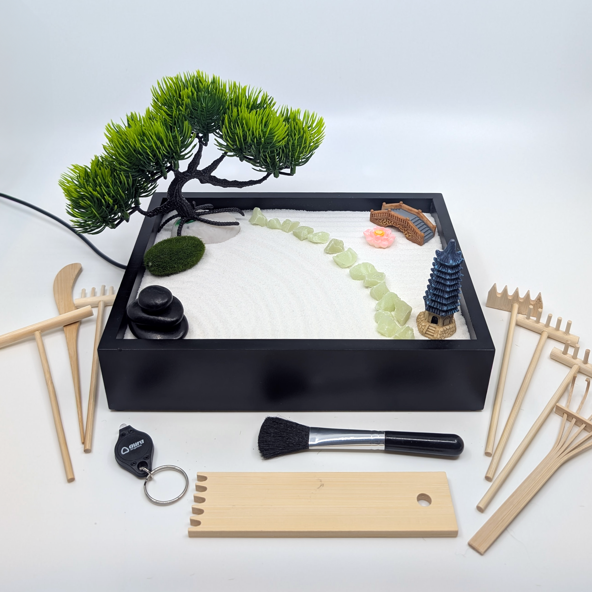 Sky Blue Aura Zen Garden