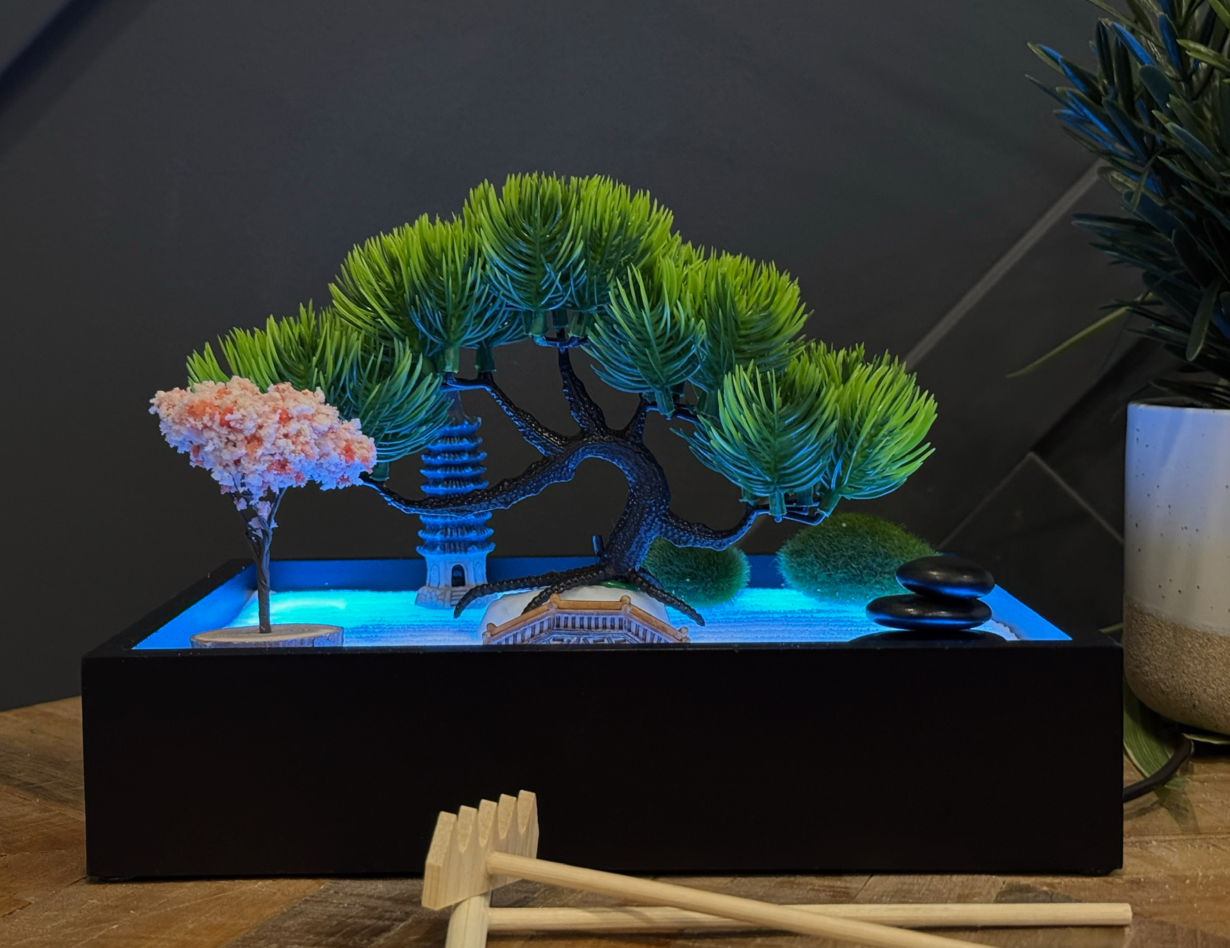 Sky Blue Aura Zen Garden