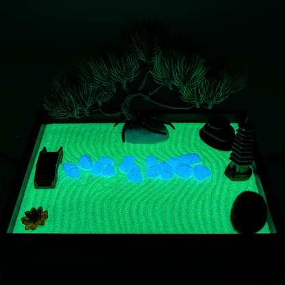 Serene Green Aura Zen Garden