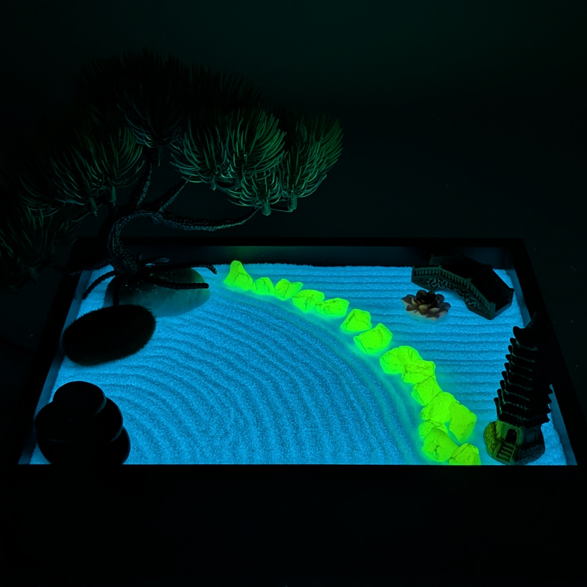 Sky Blue Aura Zen Garden