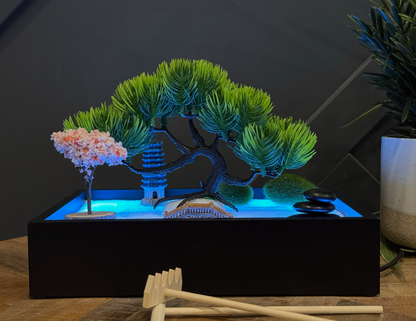 Sky Blue Aura Zen Garden